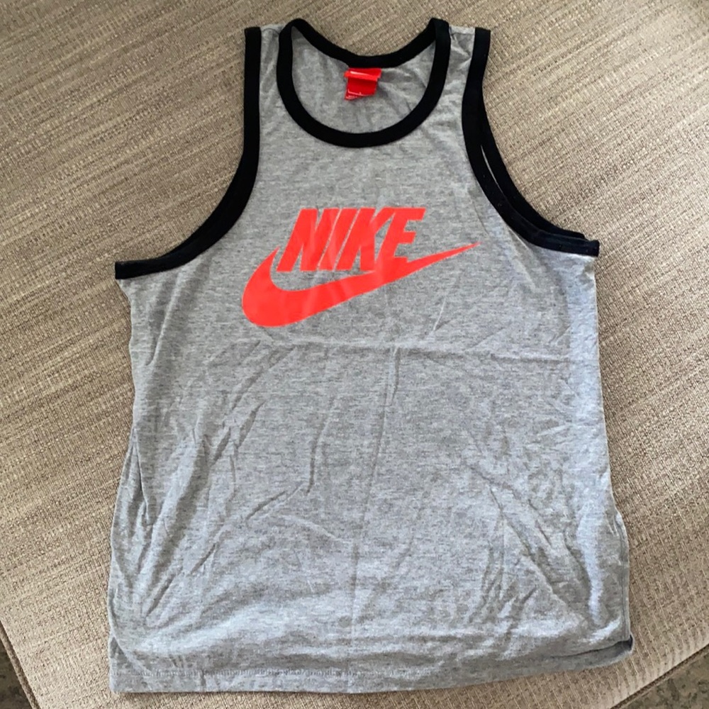 Nike cotton razor back tank top